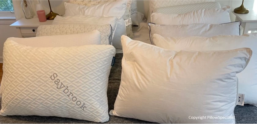 All the pillows together for my review